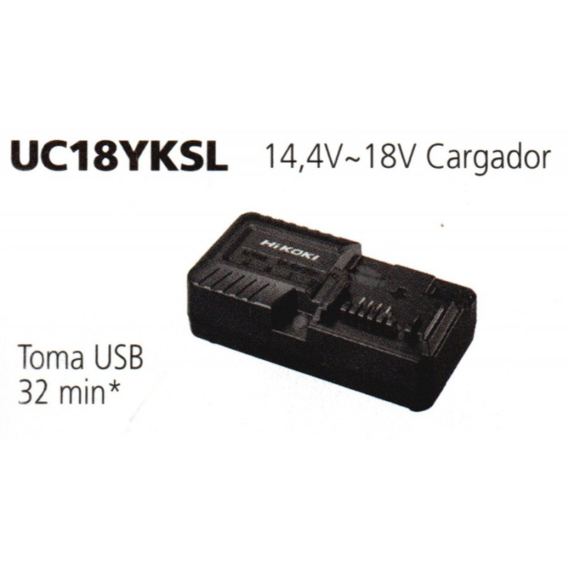 CARGADOR DE BATERIAS UC18YKSL HIKOKI (HITACHI) CARGADOR DE BATERIAS UC18YKSL HIKOKI (HITACHI)