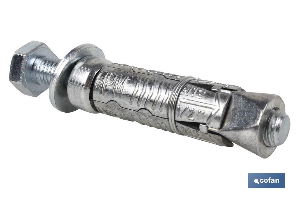 ANCLAJE ZAMAK HPM M-6x50 CON TORNILLO 8.8