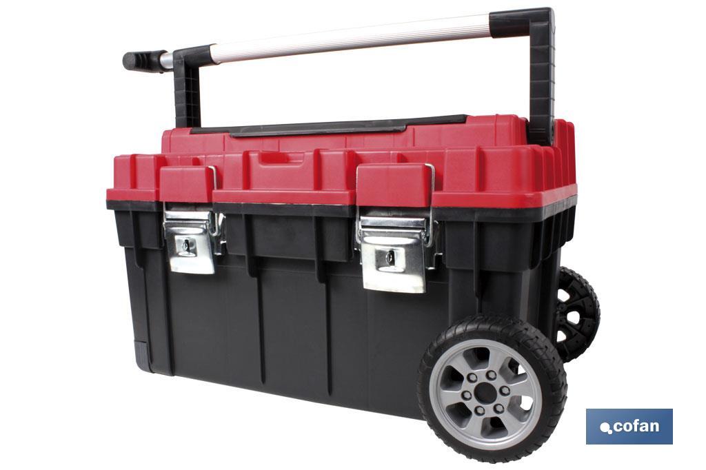 Caja de herramientas con ruedas para almacenamiento, tipo cofre, color  negro brillante, de 4 cajones, de 580 Lb. de capacidad, de US General