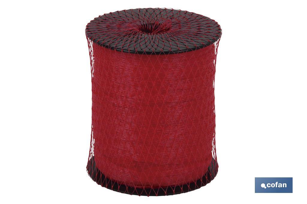 ROLLO MALLA TUBULAR UNIVERSAL 100 25M ROJO (PACK: 1 UDS)