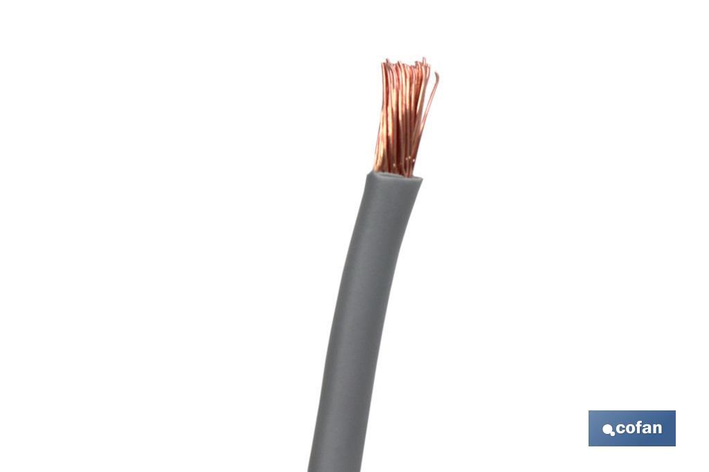 ROLLO CABLE H07V-K 1X2,5MM2 GRIS (100M) (PACK: 1 UDS)