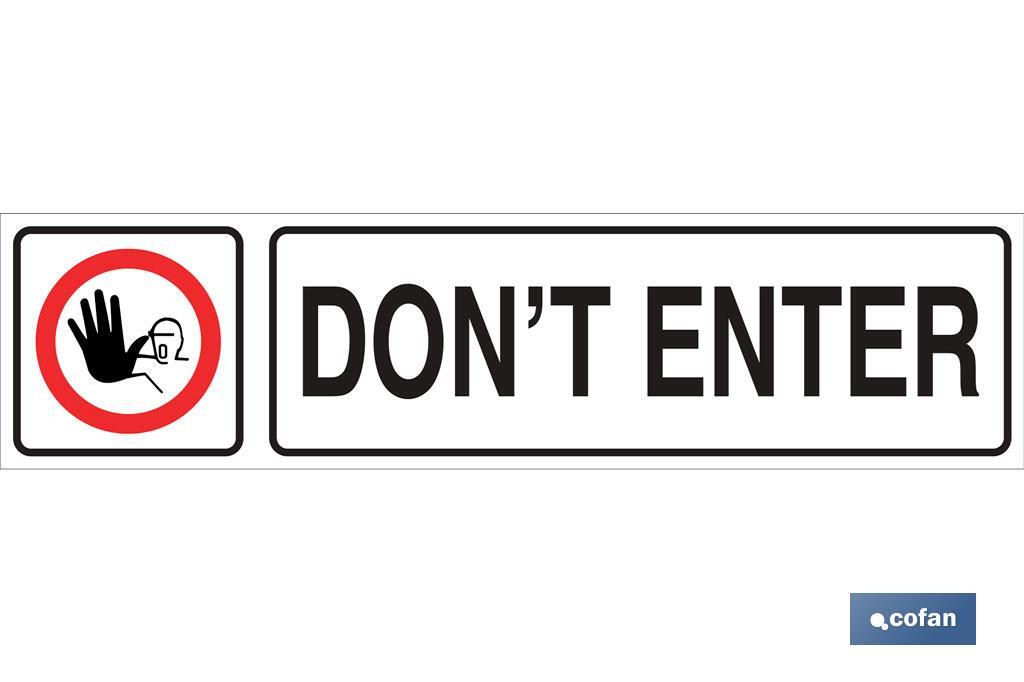 Dont enter