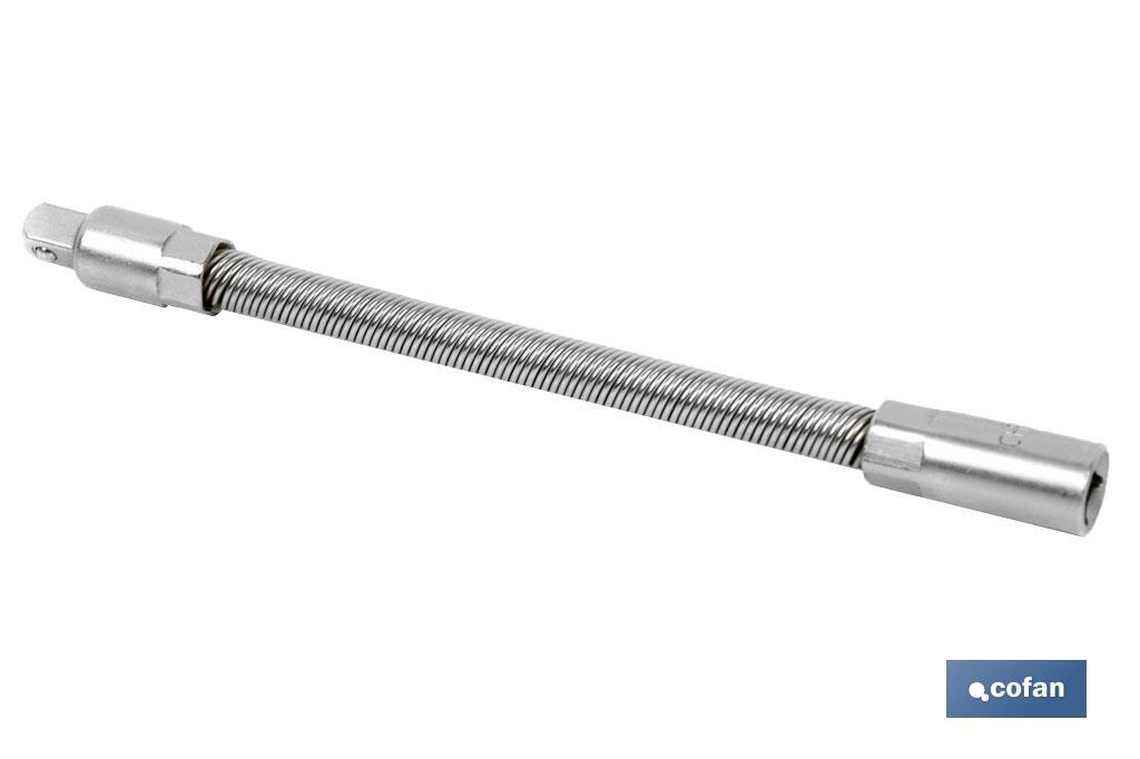 Extensión flexible | Fabricada en acero al cromo vanadio | Longitud de la extensión: 150 mm