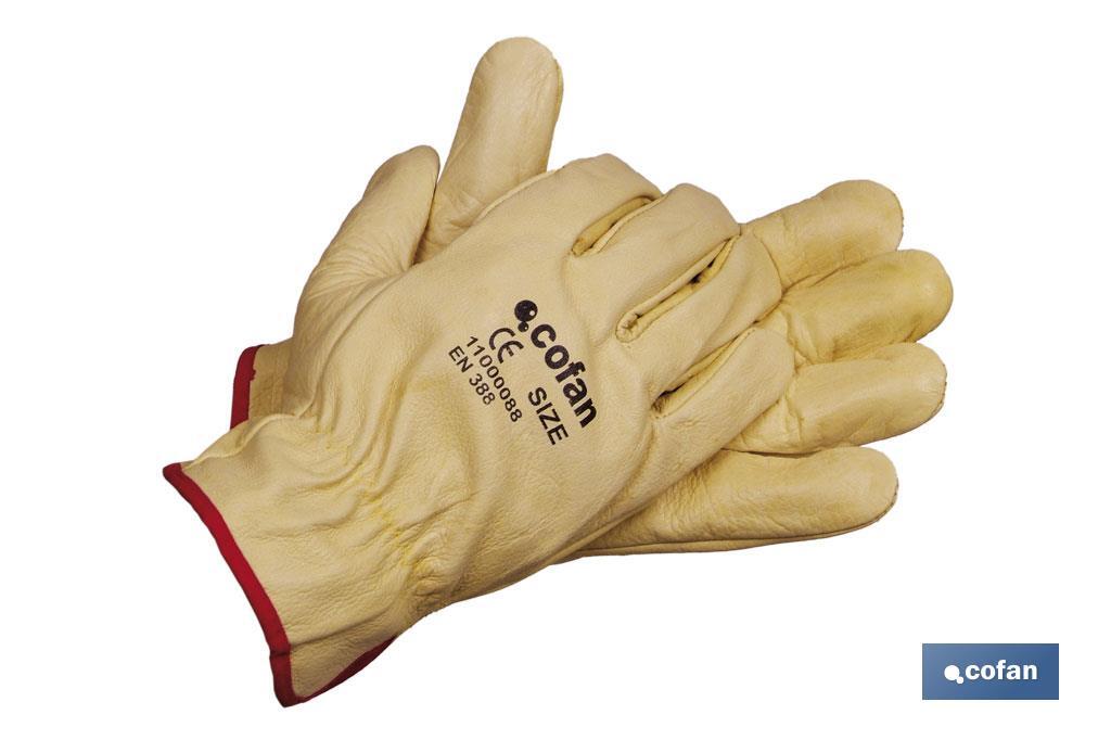 Guantes Piel de Vacuno Amarillo