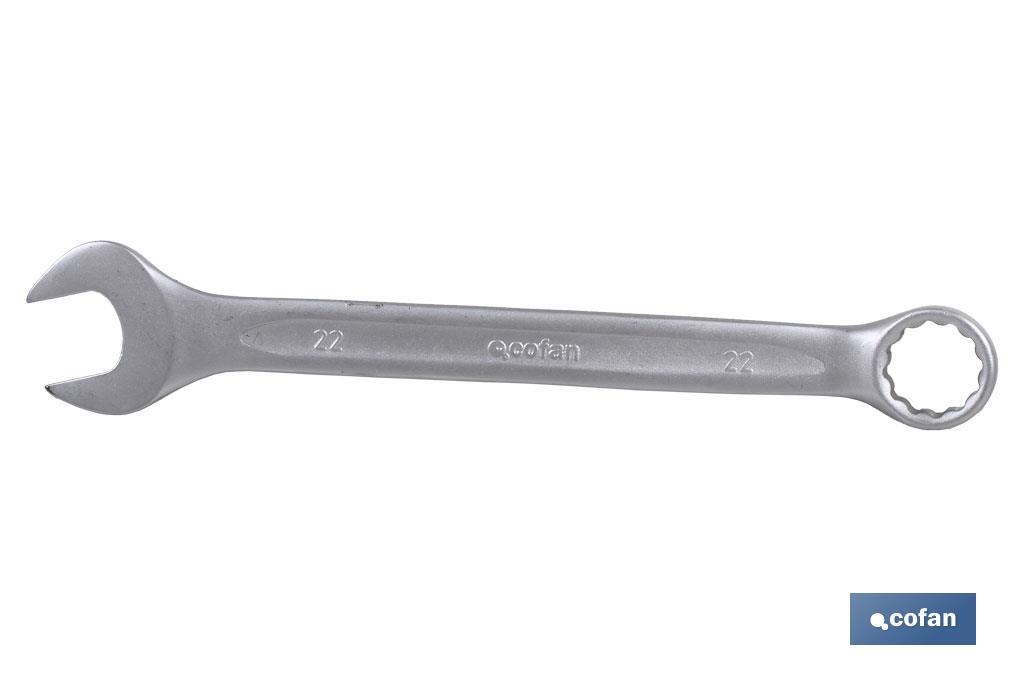 Llaves combinadas pulidas | Fabricadas en acero al cromo vanadio | Medidas de la llave 50 mm