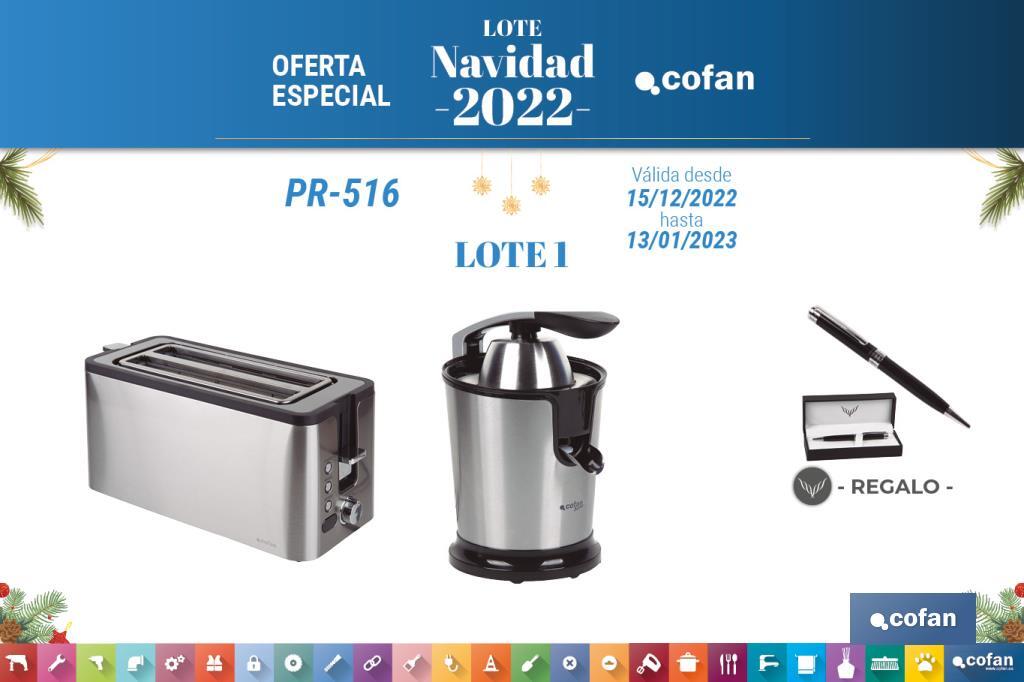 Lote de Navidad 1: Tostador + Exprimidor Eléctrico + Regalo