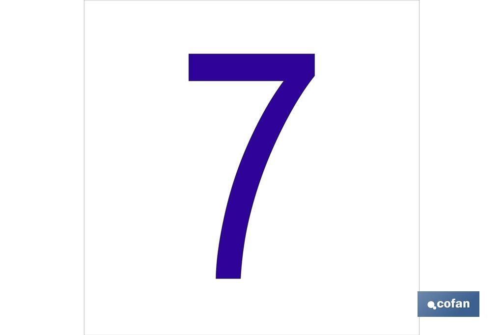 7 Número en glasspack
