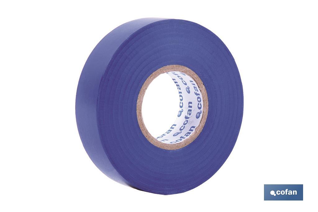 Cinta Aislante Azul de PVC 20m x 19mm