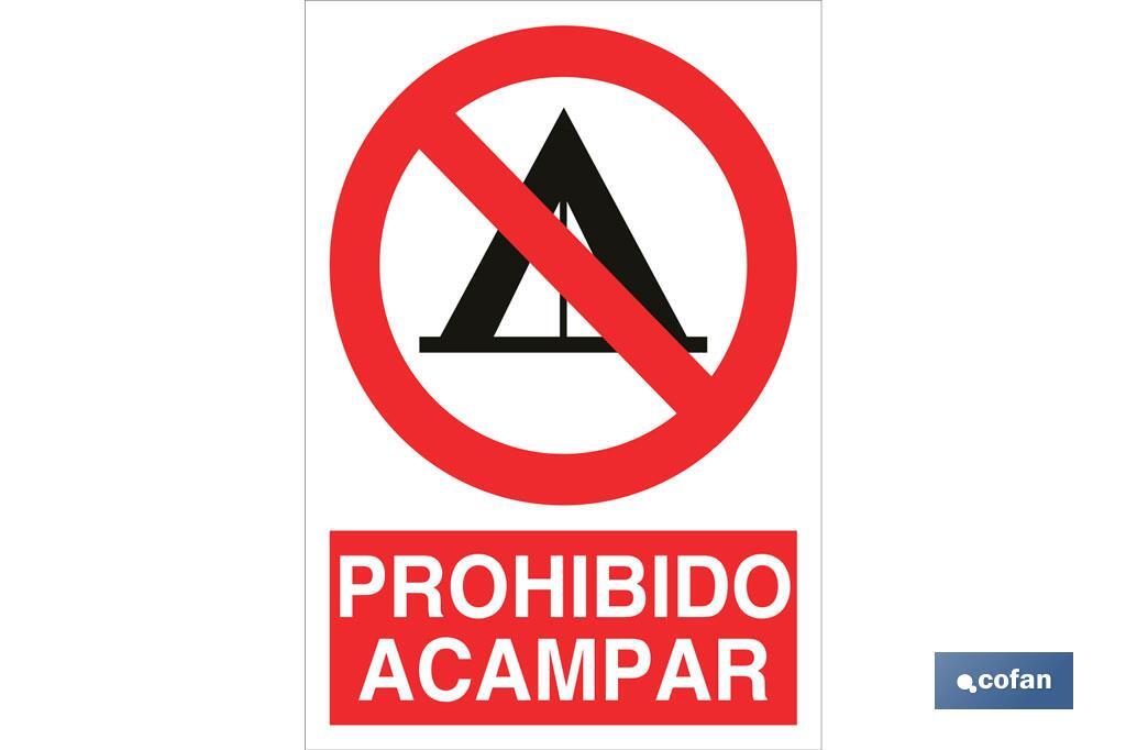 Prohibido acampar