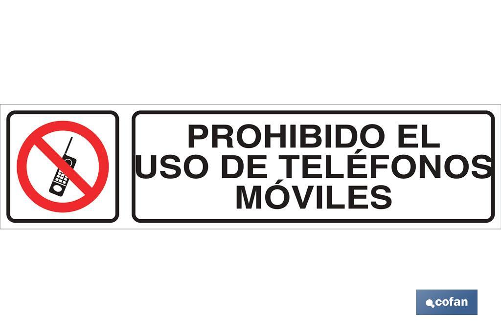 Prohibido el uso de teléfonos móviles