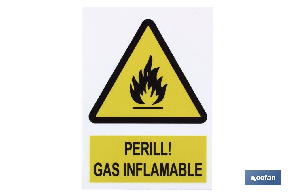 Perill gas inflamable