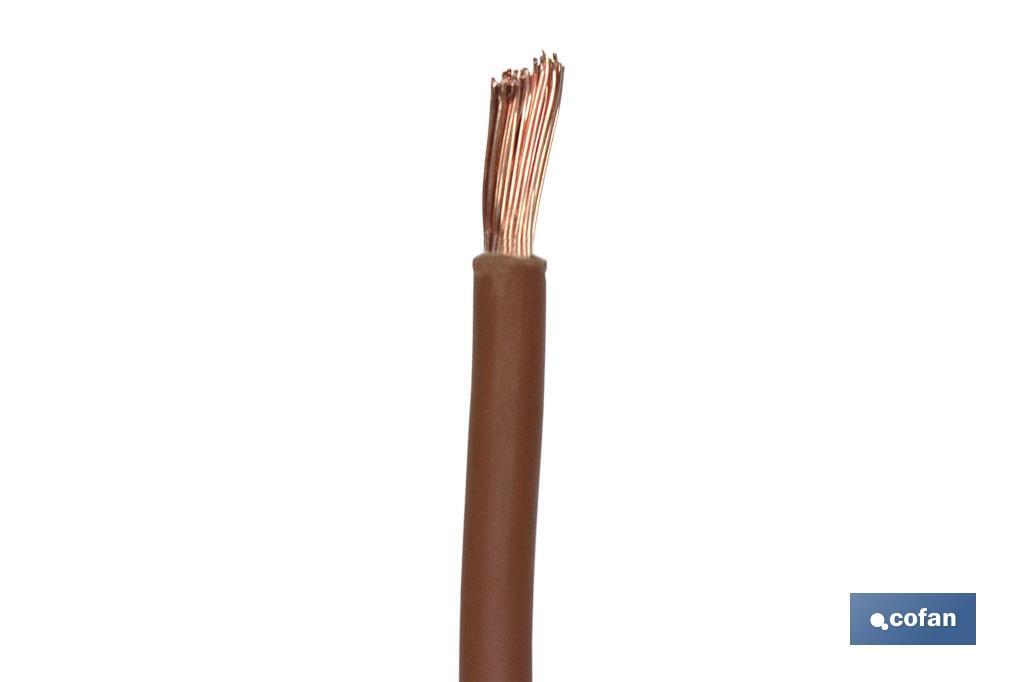 Cables H07V-K marrón